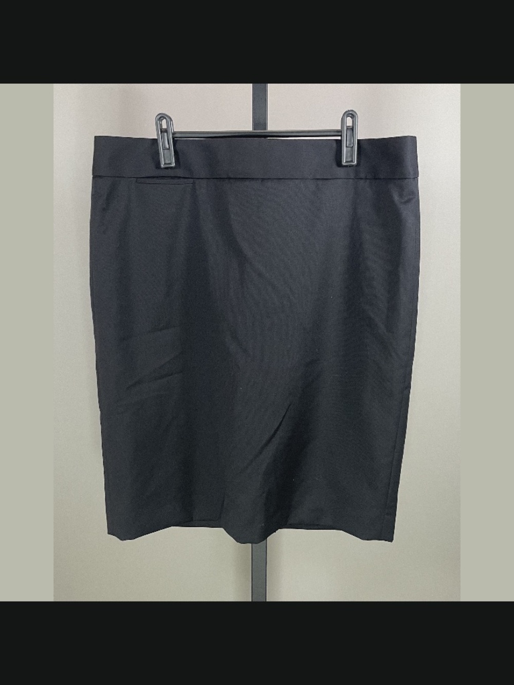 NEW J Crew Skirt Womens 12 black pencil business cocktail preppy classic